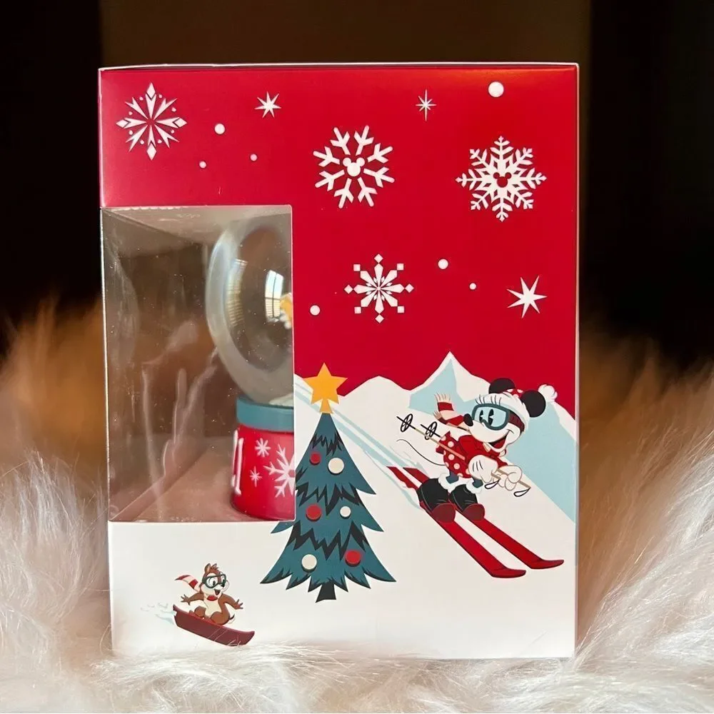 NEW Mickey & Minnie Mouse 2021 Holiday Snow Globe New NIB Disney *Ships Now*